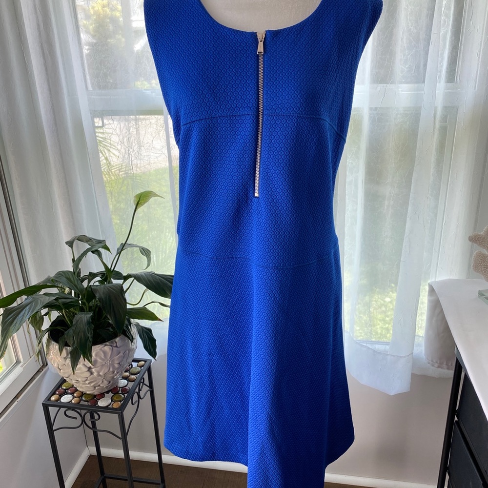 Calvin Klein blue sleeveless dress